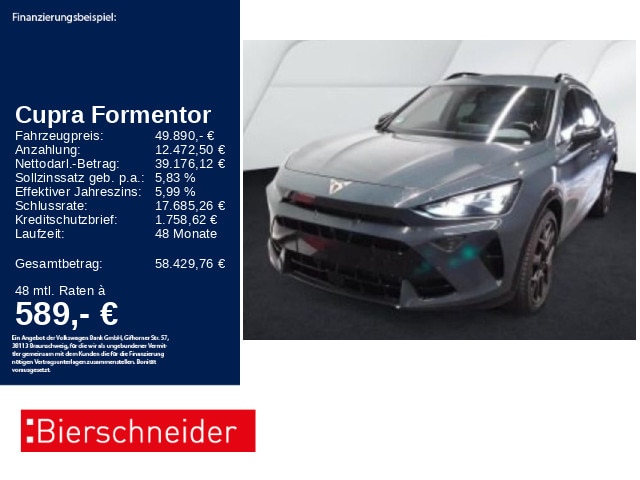 Cupra Formentor 2.0 TSI 4Drive DSG VZ