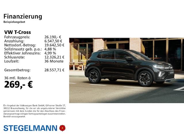 Volkswagen T-Cross 1.0 TSI DSG R-Line