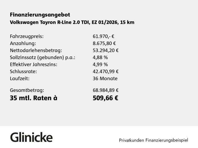 Volkswagen Tayron 4Motion DSG R-Line