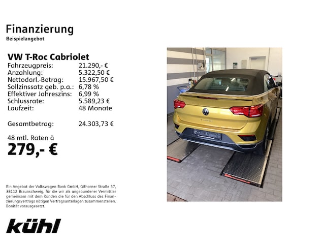 Volkswagen T-Roc 1.0 TSI Cabriolet Style