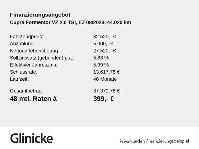 Cupra Formentor 2.0 TSI 4Drive DSG