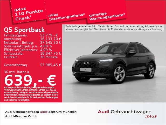 Audi Q5 45 TFSI Quattro S-Tronic Sportback