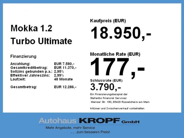 Opel Mokka 1.2 Turbo Turbo Ultimate