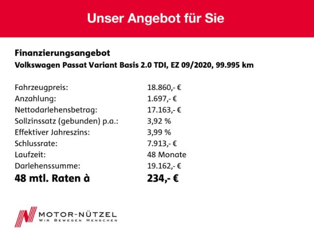 Volkswagen Passat 2.0 TDI DSG Variant