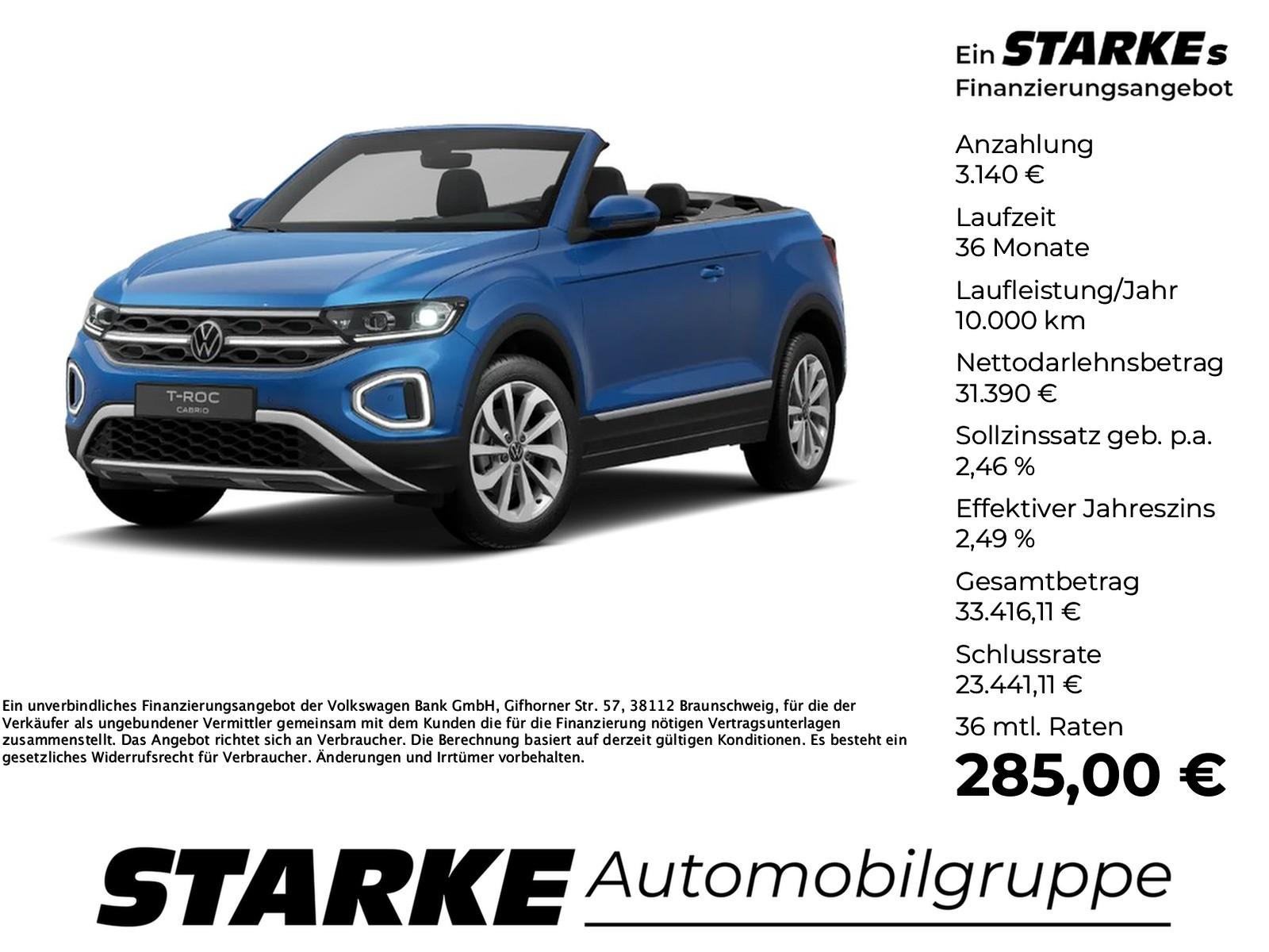 Volkswagen T-Roc 1.5 TSI Cabriolet DSG Style