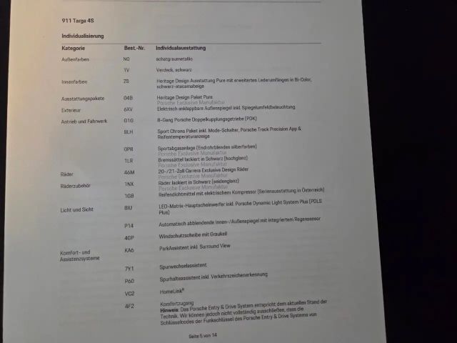 Porsche 992 4 Cabrio S Targa