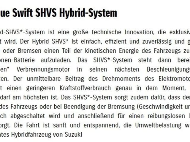 Suzuki Swift Comfort DualJet Hybrid