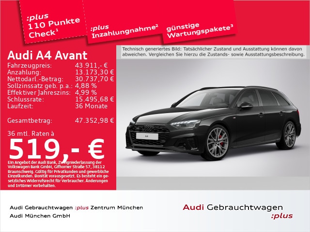 Audi A4 45 TFSI Avant Quattro S-Line S-Tronic