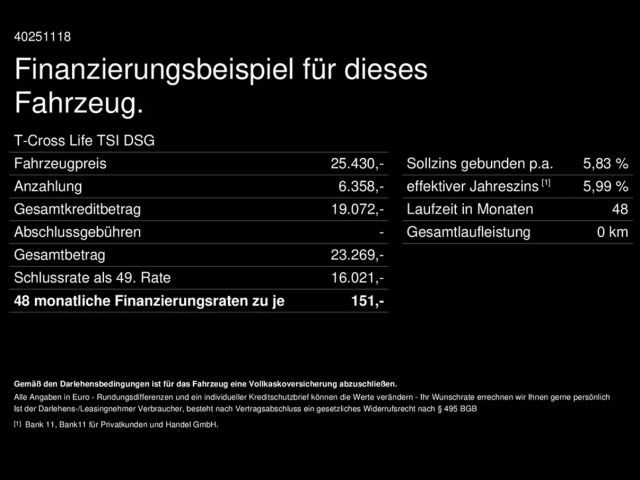 Volkswagen T-Cross DSG Life