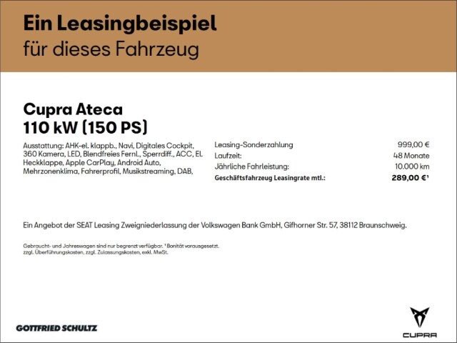 Cupra Ateca 1.5 TSI DSG