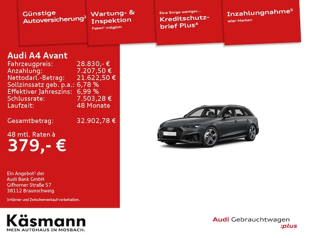 Audi A4 35 TDI Avant S-Line S-Tronic