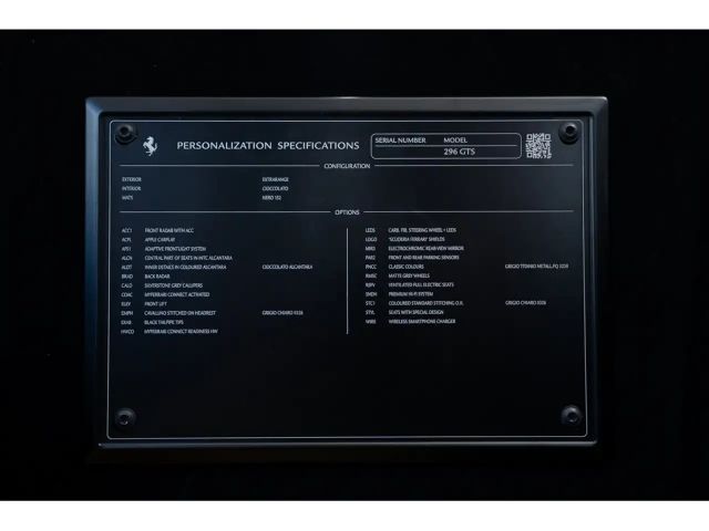 Ferrari 296 GTS >GRIGIO TITANO*CIOCCOLATI*1.Owner<