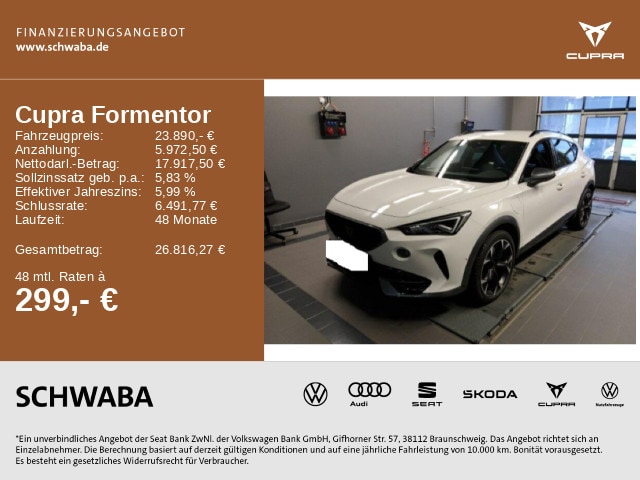 Cupra Formentor 1.4 DSG VZ e-Hybrid