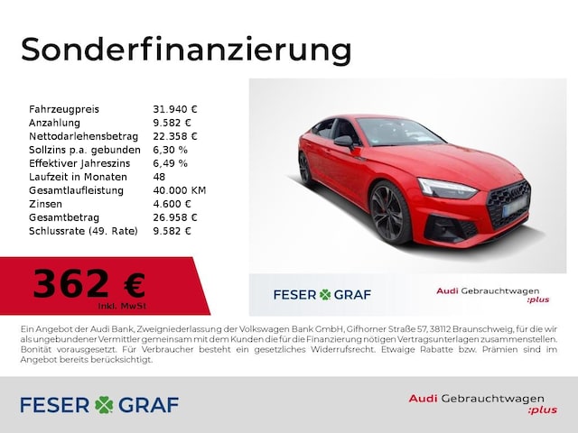 Audi A5 40 TFSI S-Tronic Sportback