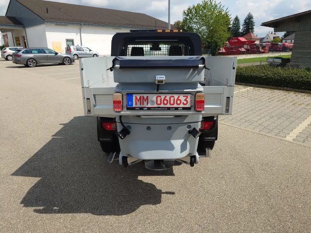 Suzuki Jimny PickUp Winterdienst-Umbau HILLTIP Schild & Streuer