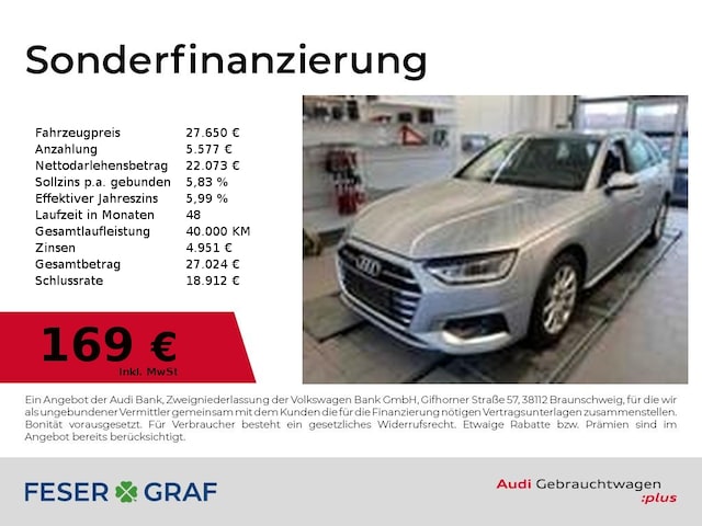 Audi A4 40 TFSI Avant Quattro S-Tronic