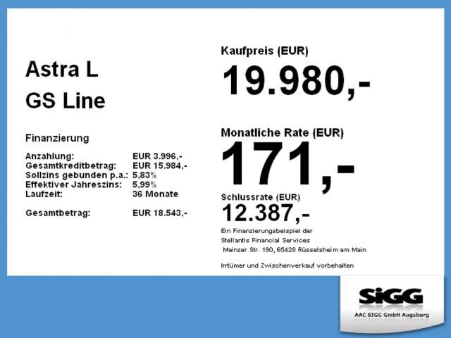 Opel Astra GS-Line Grand Sport