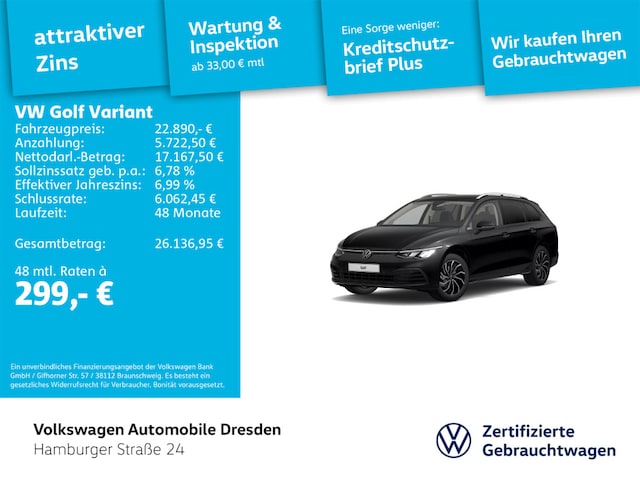 Volkswagen Golf Life Variant