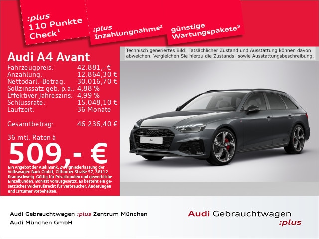 Audi A4 45 TFSI Avant Quattro S-Line S-Tronic