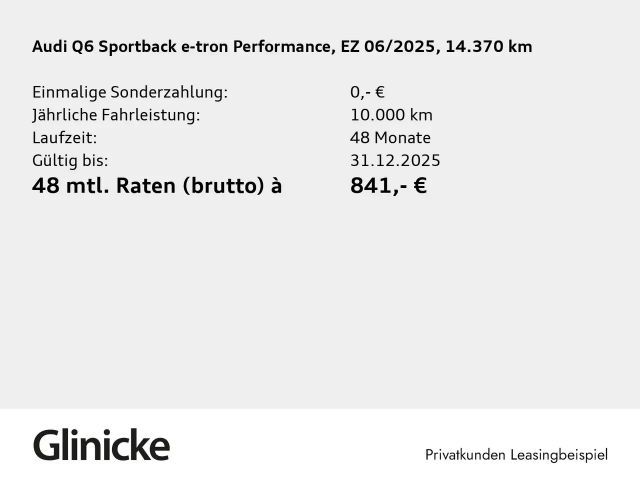 Audi Q6 e-tron Performance