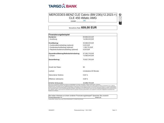 Mercedes-Benz CLE 450 4MATIC AMG Line