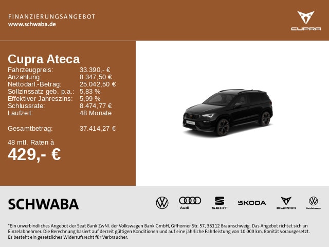 Cupra Ateca 2.0 TSI 4Drive DSG