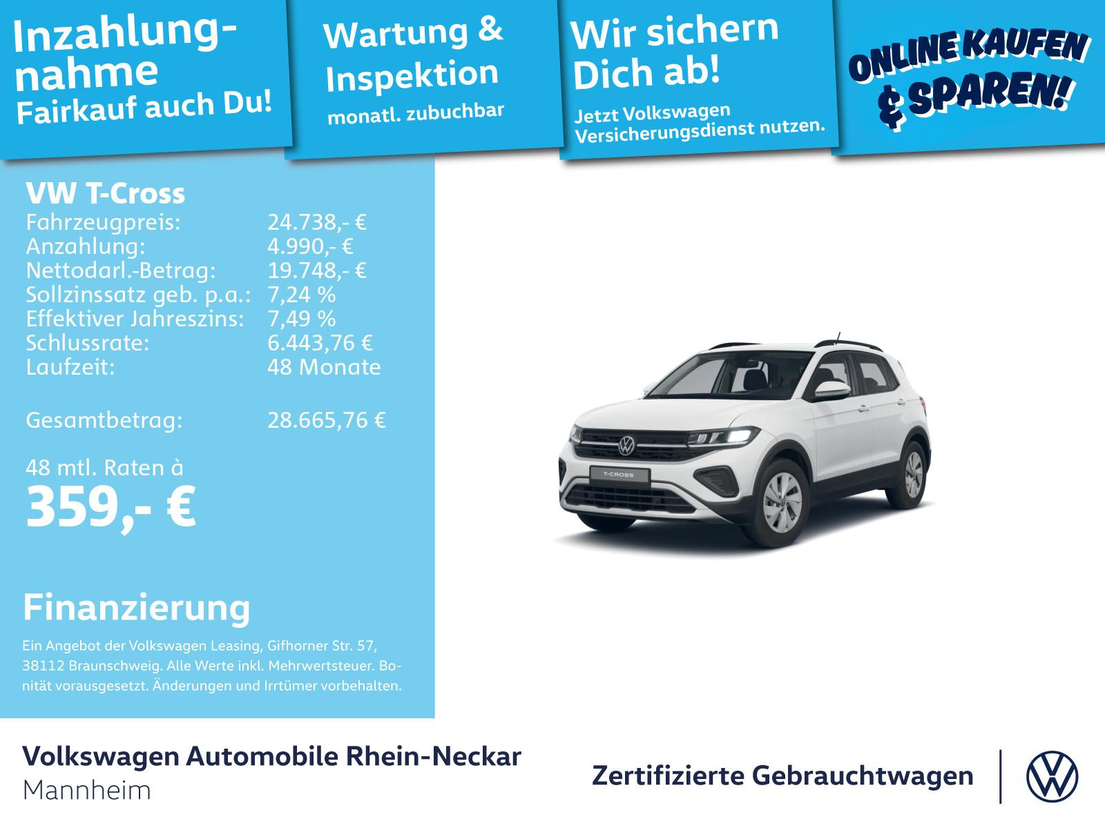 Volkswagen T-Cross 1.0 TSI DSG Life
