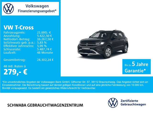 Volkswagen T-Cross 1.0 TSI Life
