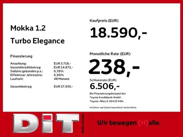 Opel Mokka 1.2 Turbo Elegance Turbo