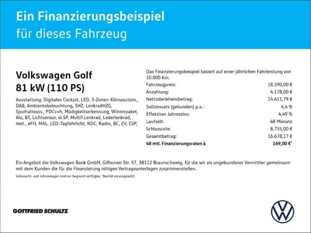 Volkswagen Golf 1.0 TSI Life