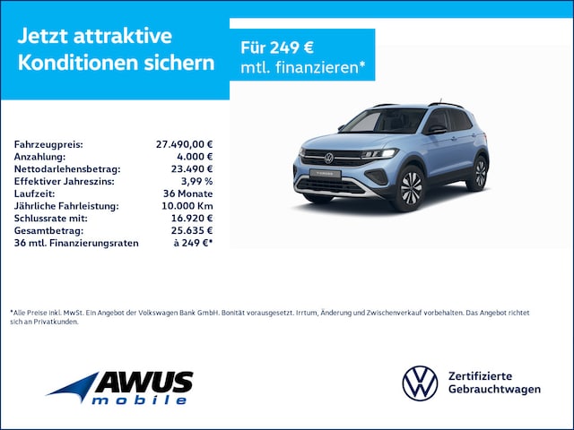 Volkswagen T-Cross 1.0 TSI DSG