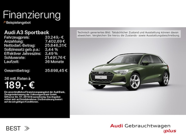 Audi A3 30 TFSI S-Tronic Sportback