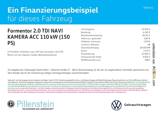 Cupra Formentor Formentor 2.0 TDI NAVI KAMERA ACC SHZ