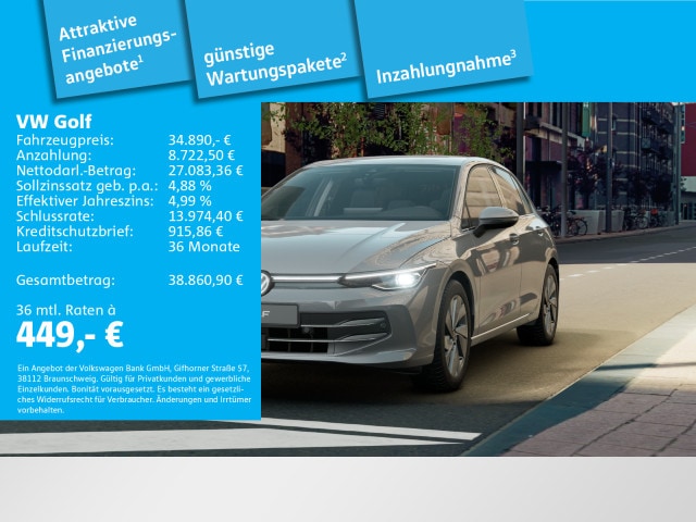 Volkswagen Golf DSG Golf VIII IQ.Drive Style