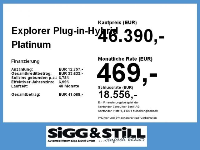 Ford Explorer Platinum Plug in Hybrid