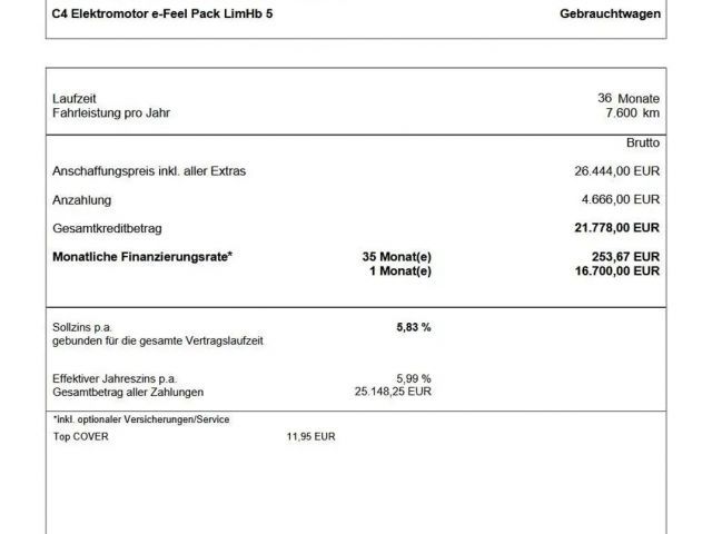 Citroën ë-C4 Feel Pack