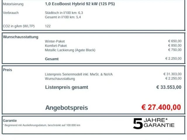 Ford Puma EcoBoost Titanium