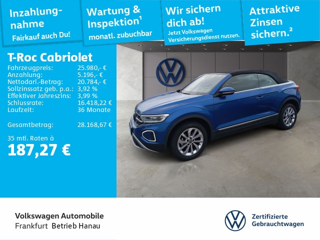 Volkswagen T-Roc 1.0 TSI Cabriolet