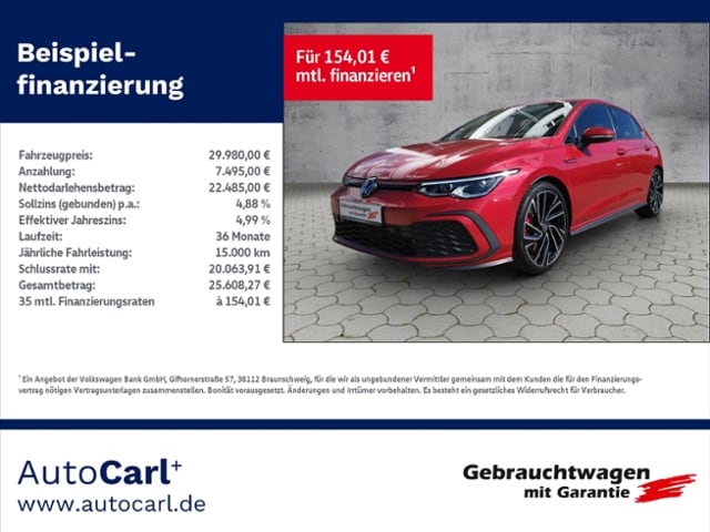 Volkswagen Golf 2.0 TSI DSG Golf VIII