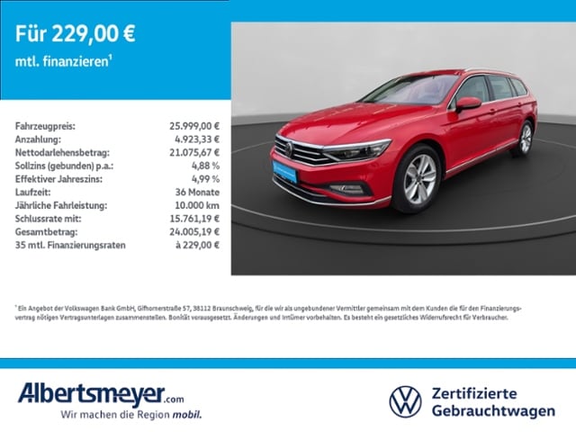 Volkswagen Passat 2.0 TDI DSG Variant