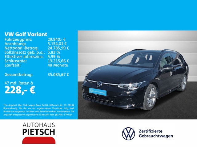 Volkswagen Golf 2.0 TDI Golf VIII R-Line Variant