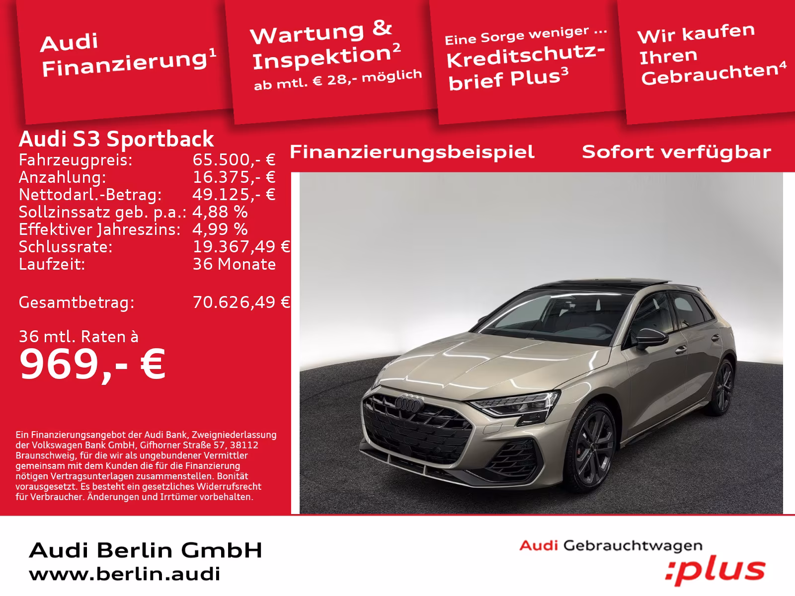 Audi S3 S-Tronic Sedan Sportback