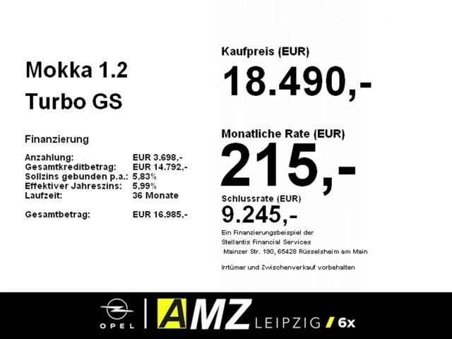 Opel Mokka 1.2 Turbo GS-Line Grand Sport Turbo