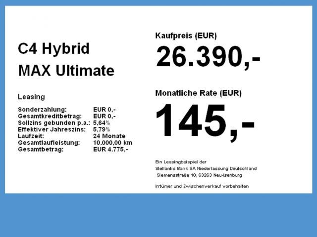 Citroën C4 Hybrid Max