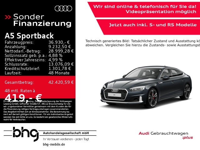 Audi A5 40 TFSI S-Tronic Sportback