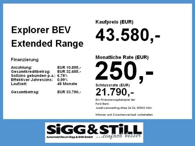 Ford Explorer Extended range RWD