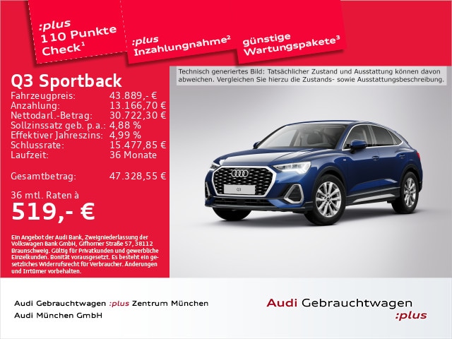 Audi Q3 35 TFSI S-Line S-Tronic Sportback