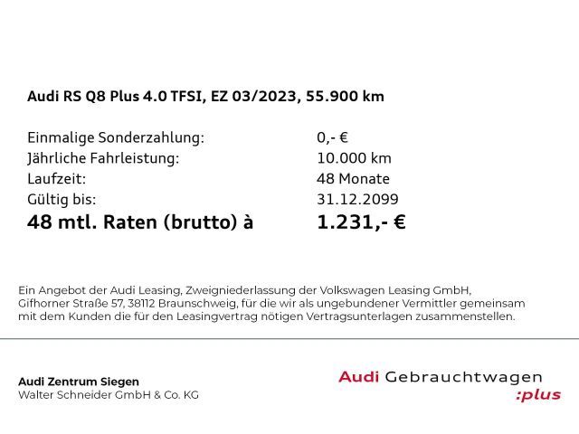 Audi RS Q8 4.0 TFSI Quattro