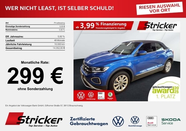 Volkswagen T-Roc 1.0 TSI Cabriolet