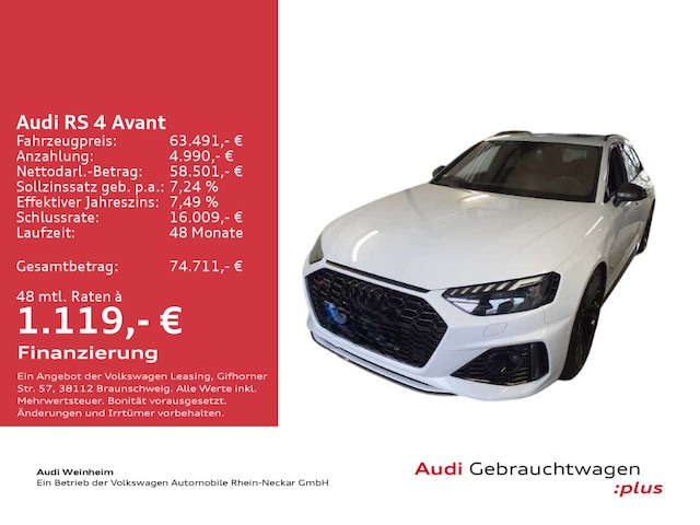 Audi RS4 Avant Quattro